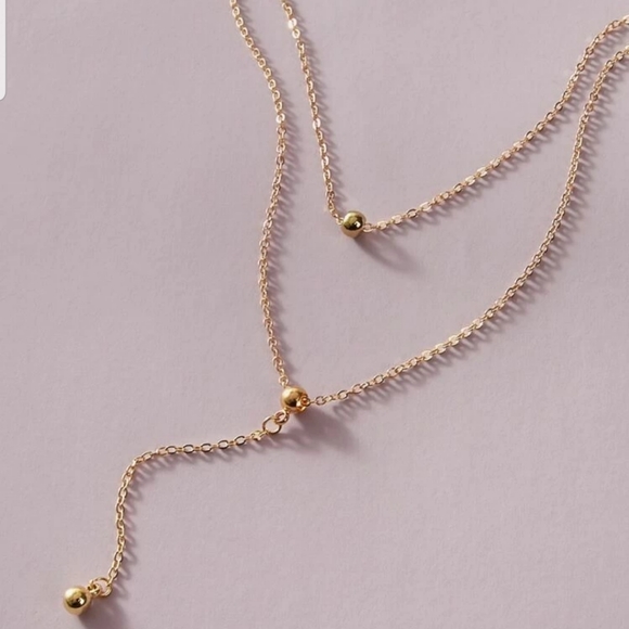 *Holly* Layered Sphere Necklace - Picture 2 of 4